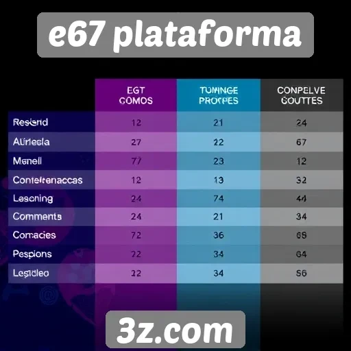 Comparativo entre e67 plataforma e concorrentes no setor